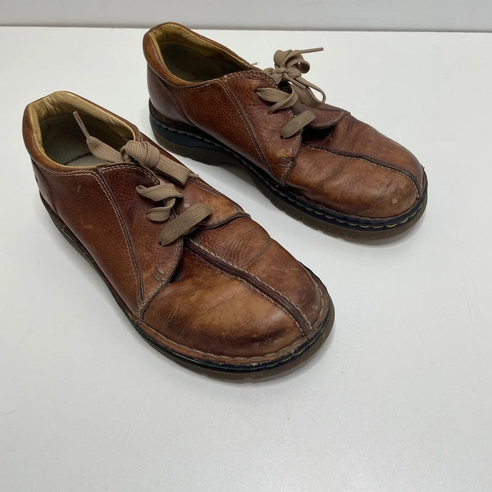 Dr Martens 11232 Brown Leather Center Seam Oxford Shoes Men 8 Dark Academia Prep